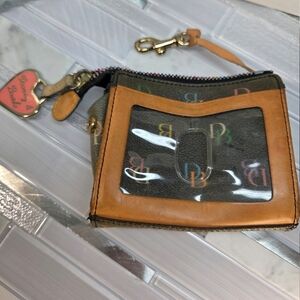 Dooney & Bourke Multicolor Monogram ID Coin Pouch